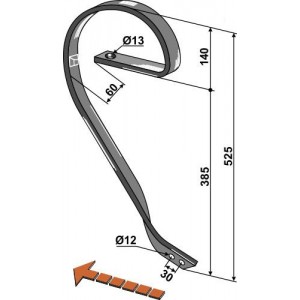 Стойка выравнивателя, правая