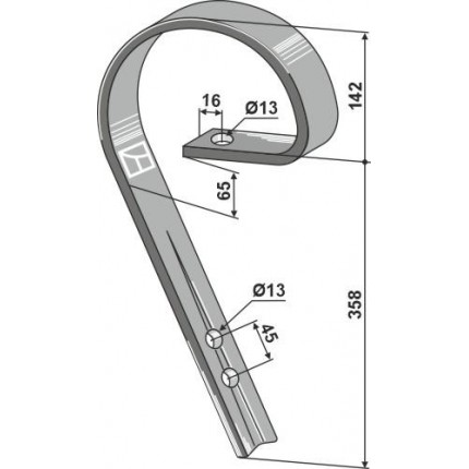 Стойка выравнивателя