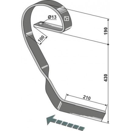 Стойка выравнивателя 60х10