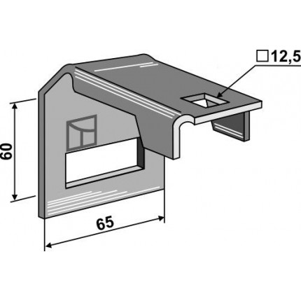 Крепление для стоек 45х10