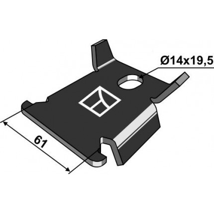 Пластина с защитой от проворачивания
