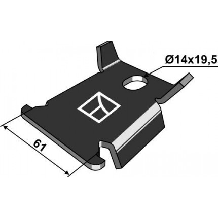 Пластина с защитой от проворачивания