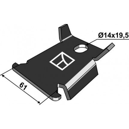 Пластина с защитой от проворачивания