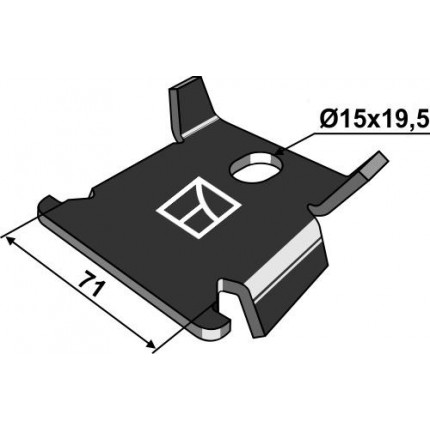 Пластина с защитой от проворачивания