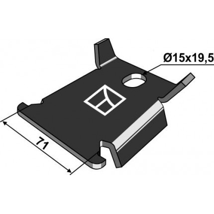 Пластина с защитой от проворачивания