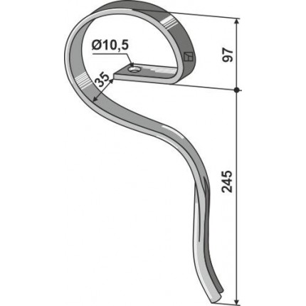 S-образная стойка 