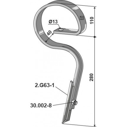 Стойка S-образная