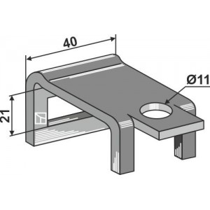 Крепление для стоек 26х10