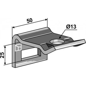 Крепление для стоек 32х10