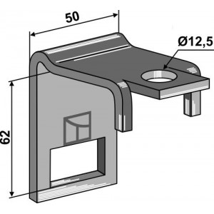 Крепление для стоек 32х12