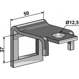 Крепление для стоек 32х10 с усилительной пружиной 32х10