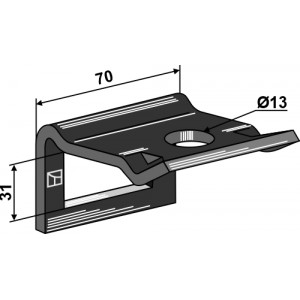 Крепление стойки 40х20