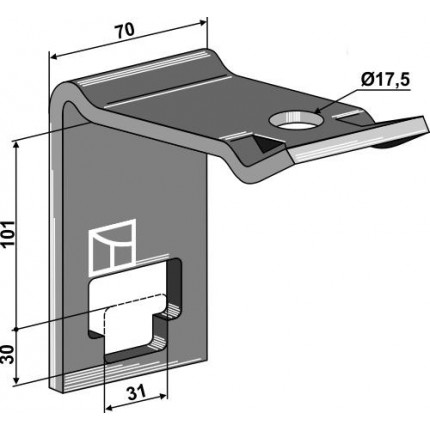Крепление для стойки