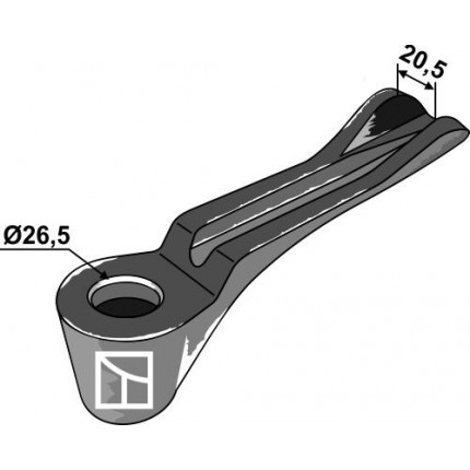 Защита стойки правая