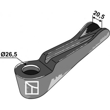 Защита стойки левая