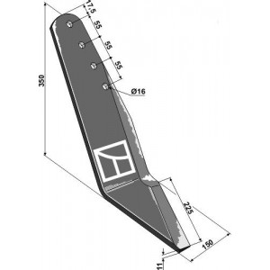 Лемех правый