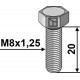 Шестигранный болт M8x20