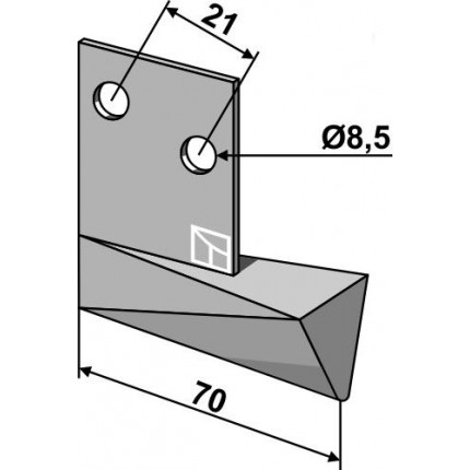 Долото для внесения навозной жижи