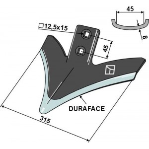 Стрельчатая лапа (изогнутая)- DURAFACE