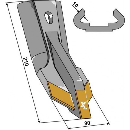 Сменный наконечник лапы - Карбид