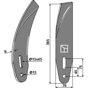 дефлектор-ограничитель левый