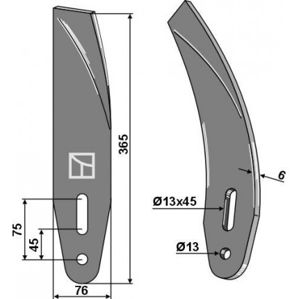 дефлектор-ограничитель правый