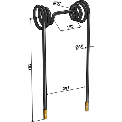 Зуб сетчатой бороны - Карбид