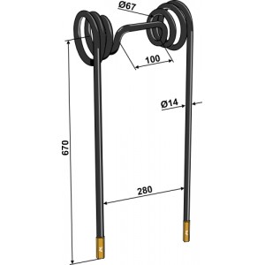 Зуб сетчатой бороны - Карбид