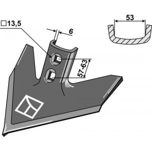 Стрельчатая лапа 200 x 6