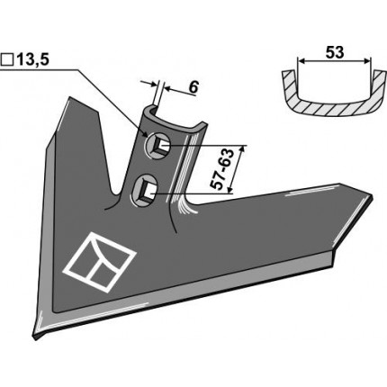 Лапа 355х6 мм