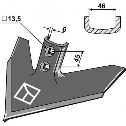 Стрельчатая лапа 305 х 6