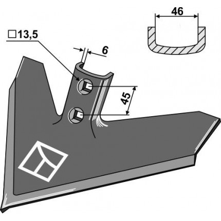 Лапа стрельчатая 350х6