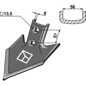 Стрельчатая лапа 150 х 6