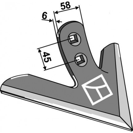 Стрельчатая лапа 300мм