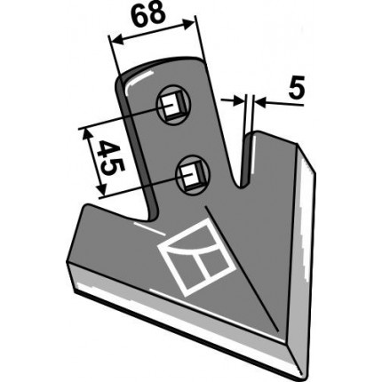 Стрельчатая лапа 165мм