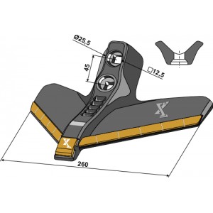 Лапа стрельчатая 260мм - Карбид