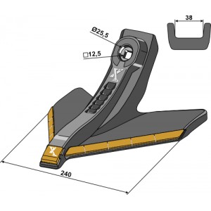Лапа стрельчатая 240мм - Карбид