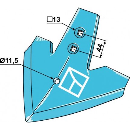 Лапа стрельчатая 270 мм