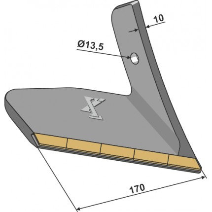Лапа стрельчатая - правое крыло - Карбид