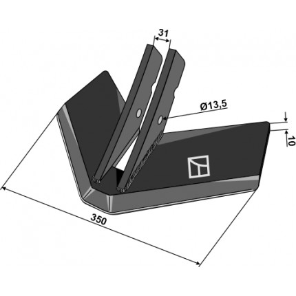 Лапа стрельчатая
