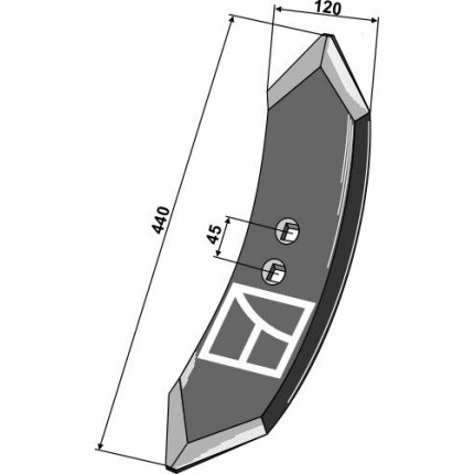 Передний лемех