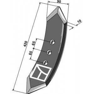 Лемех передний