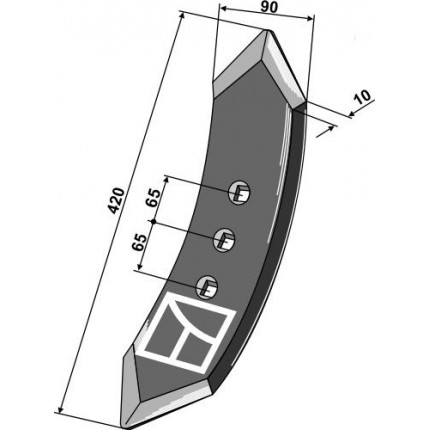 Лемех передний