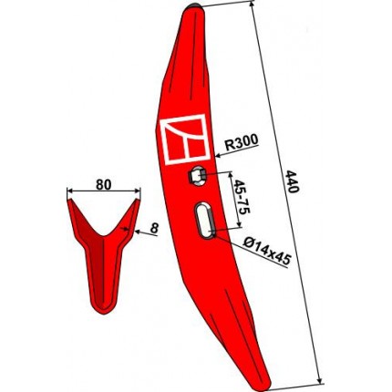 Лапа Melon 450мм