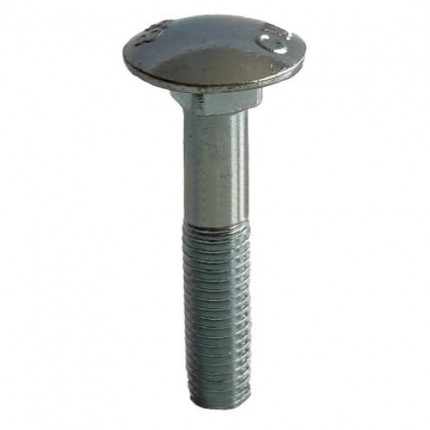 болт с полукруглой низкой головкой M8 оцинков. без гайки
