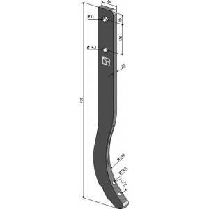 Стойка тяжелого культиватора - 820мм