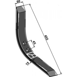 Лапа узкая 455х80 мм