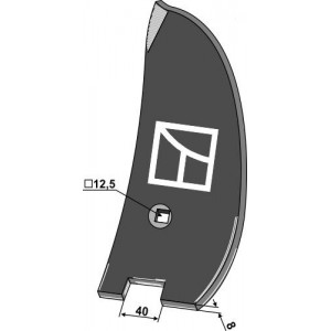 Дефлектор левый