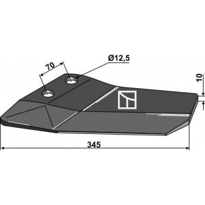 Крыло лапы левое