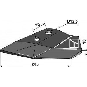 запасное крыло левое